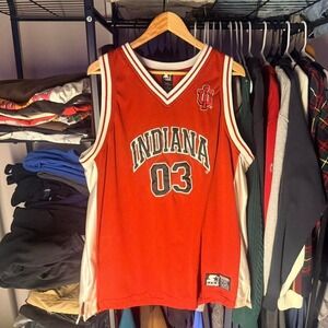 Indiana Hoosiers basketball jersey mesh red Starter Y2K streetwear